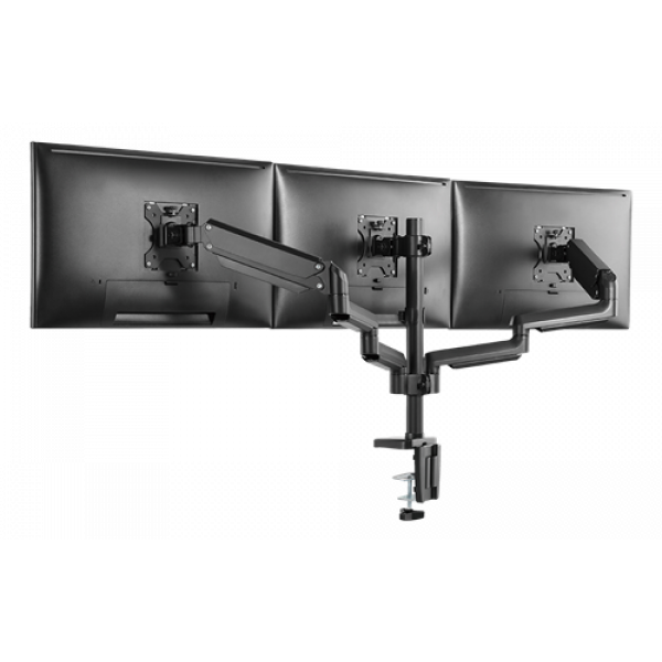 DELTACO Office, Tripple desk, gas spring,17"-27",1,5-8kg,75x75-100x100 ARM-0352