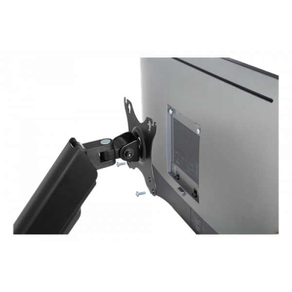 DELTACO Office, Dual wall, gas spring,17"-32",2-9kg,75x75-100x100 ARM-0361