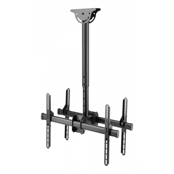 DELTACO Office Telescopic Double TV Ceiling, 560mm-910mm,45kg,37"-70" ARM-0403