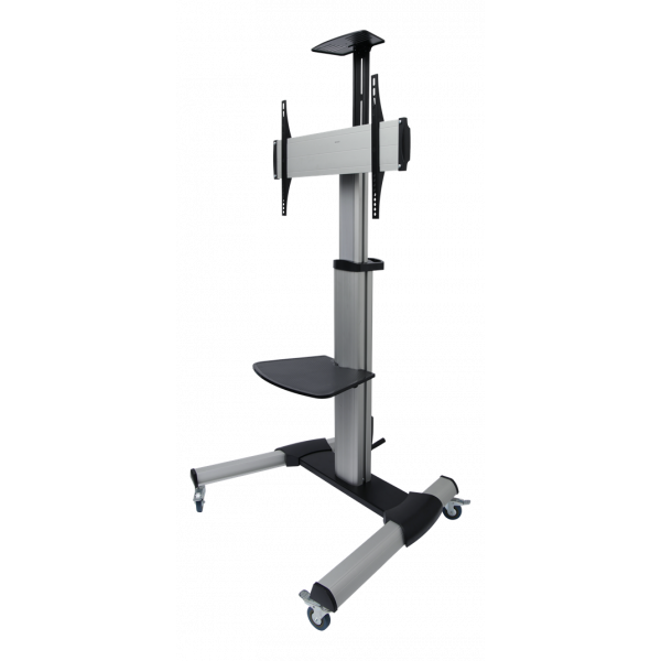 DELTACO Office Display Cart, crank handle, 37"-70",50kg,port-landscape ARM-0450