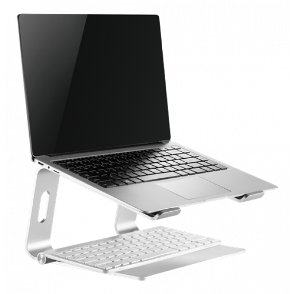 DELTACO Office, High-rise laptop riser, 5kg, aluminum ARM-0531