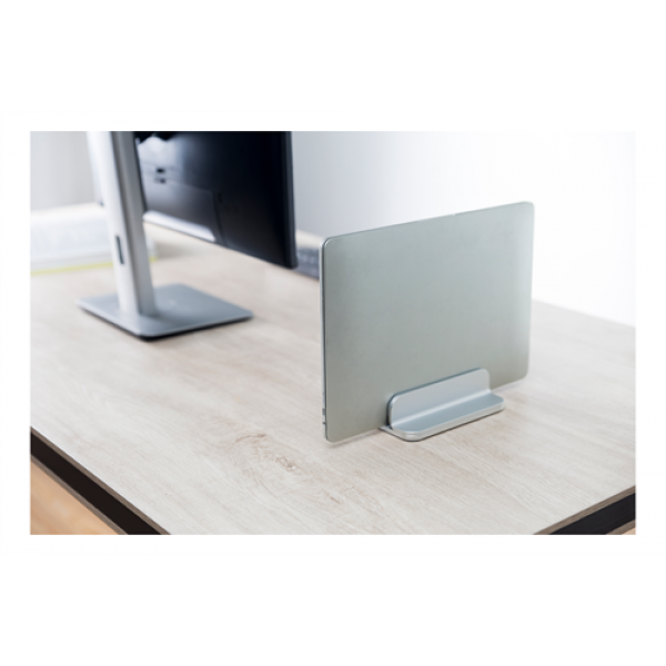 DELTACO Office, Adjustable vertical laptop holder, 5kg, alumimnum ARM-0532