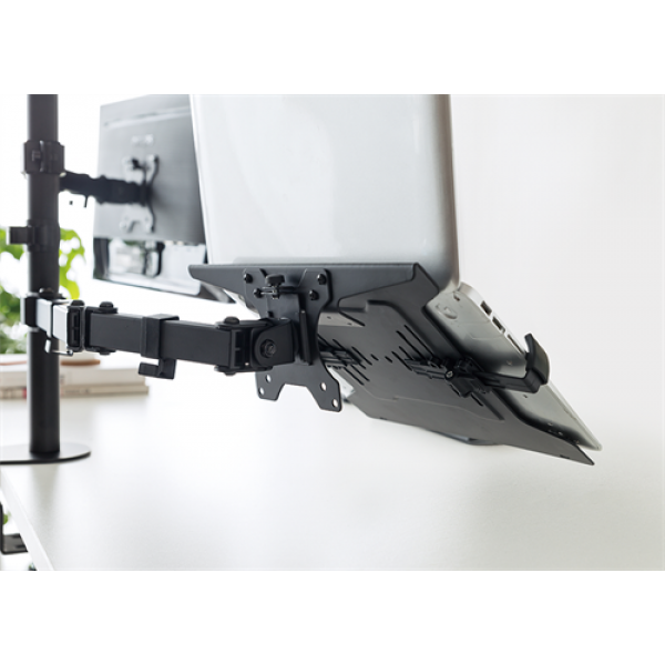 DELTACO Office, Laptop holder, 10"-15.6", 4,5kg, 75x75-100x100 ARM-0540
