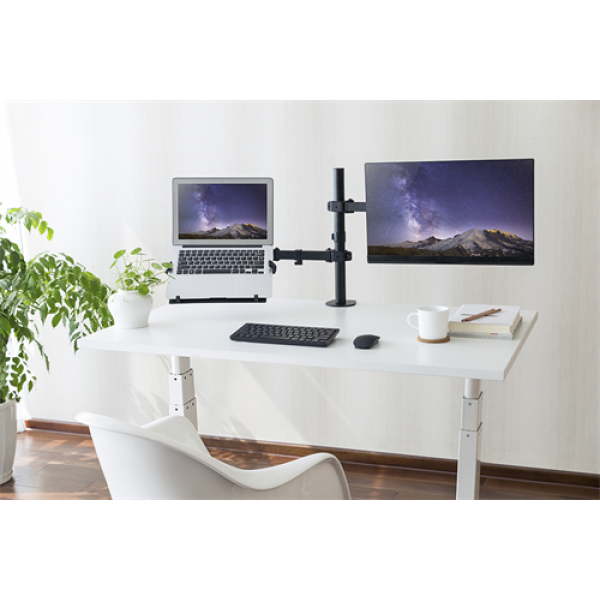 DELTACO Office, Laptop holder, 10"-15.6", 4,5kg, 75x75-100x100 ARM-0540