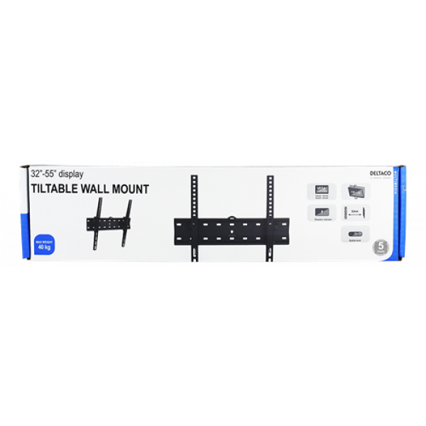 DELTACO, tilt wall, 32"-55", 40kg, 200x200-400x400 ARM-1101