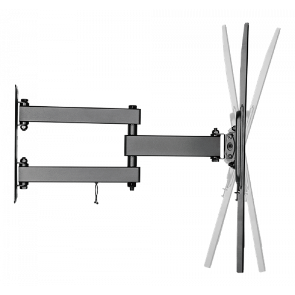 DELTACO, full-motion 3-way wall, 32"-55", 35kg, 200x200-400x400 ARM-1200