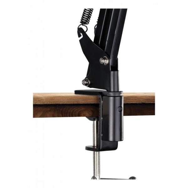 DELTACO Stativ för smartphones & surfplattor 4"-12.9", c-clamp, 360° ARM-278