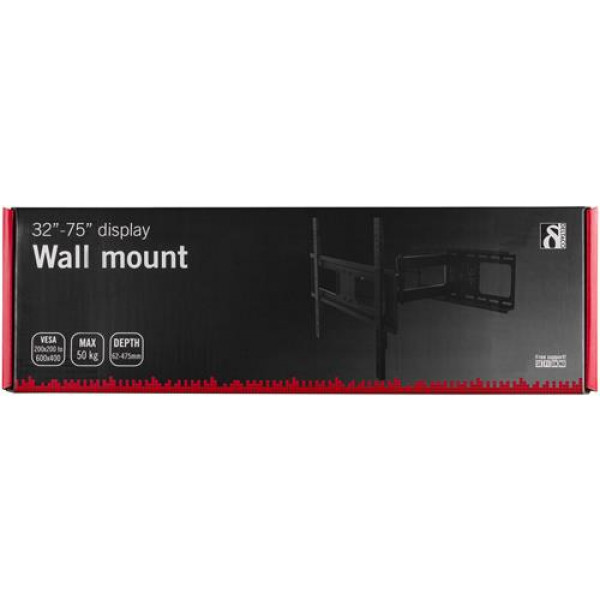Väggfäste ARM-460 TV/skärm 32-75", max 50kg
