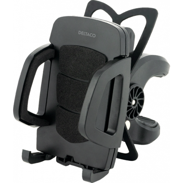 DELTACO bicycle holder, rotatable, for mobile phones, black ARM-B100