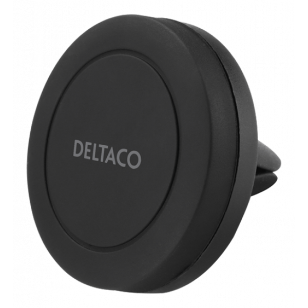 DELTACO magnetic car holder, air vent mount, for mobile phone, black ARM-C101