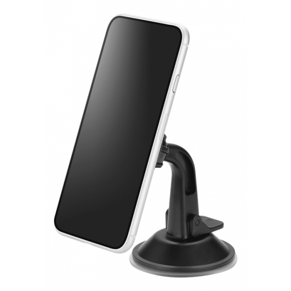 DELTACO magnetic car holder, suction mount, for mobile phone, black ARM-C103