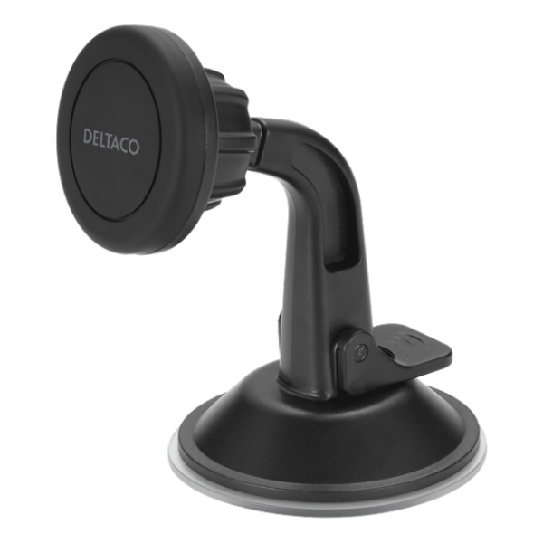 DELTACO magnetic car holder, suction mount, for mobile phone, black ARM-C103