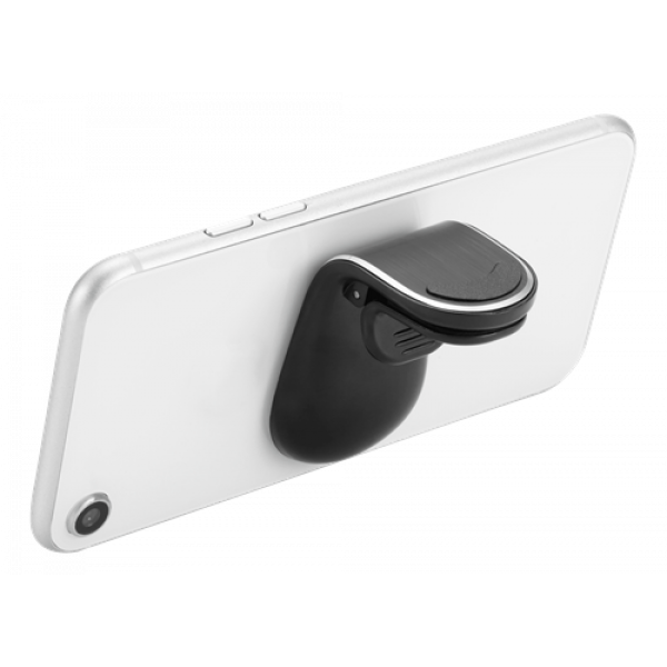 DELTACO magnetic car holder, angled air vent mount, for mobile, black ARM-C104