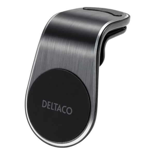 DELTACO magnetic car holder, angled air vent mount, for mobile, black ARM-C104