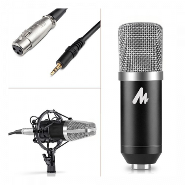 MAONO Podcasting Microphone Kit, mikrofon, behöver inte phantom supply AU-A03