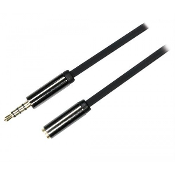 Ljudkabel 3.5mm - 3.5mm (ha-ho) 4-pin 1m