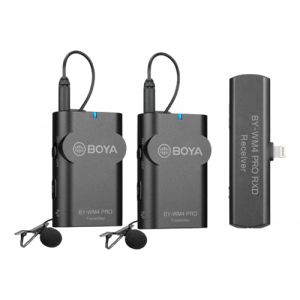 BOYA 2.4G Wireless Microphone Kit black BY-WM4 Pro-K4