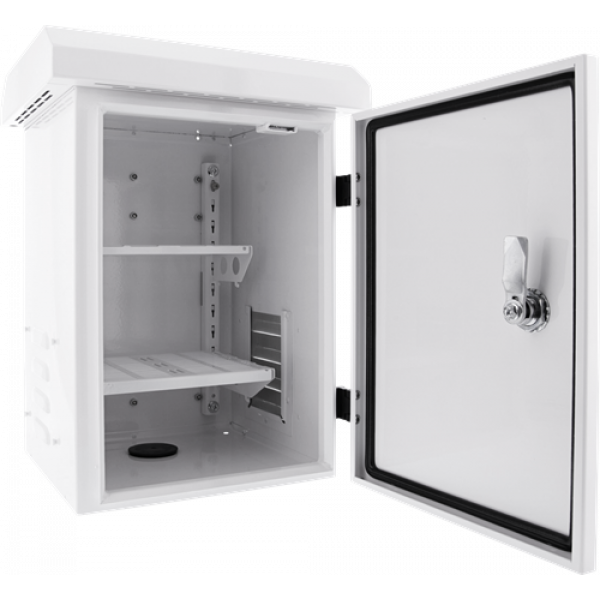 DELTACO låsbart väggskåp 250x240x350mm, IP55, vit CB-2535
