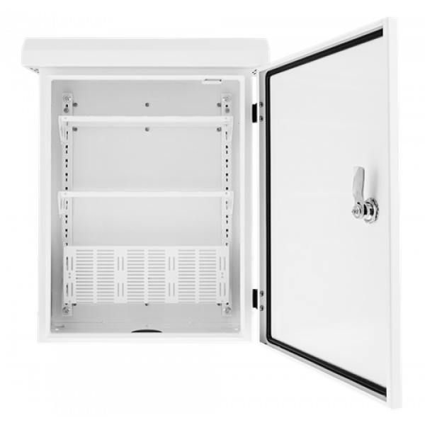 DELTACO låsbart väggskåp, 350x140x450mm, IP55, vit CB-3545
