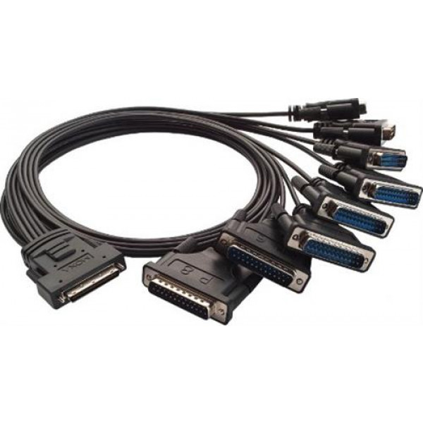 Octopus cable, 8xDB25ha RS-232 to MD68 VHDCI CBL-M68M25X8-100