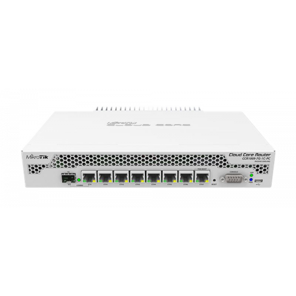 Mikrotik Cloud CCR1009-7G-1C-PC 1GB RAM 1xSFP 7GE ports L6 no fan CCR1009-7G-1C-PC
