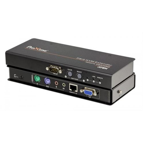 ATEN, systemförl. PS/2, RS232, VGA & Ljud över Cat5, auto signal, 30 CE370-AT-G