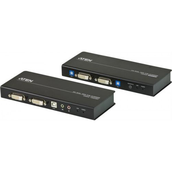 ATEN CE604, systemförlängare för USB/DVI/seriellt/ljud över Cat5e, CE604-AT-G