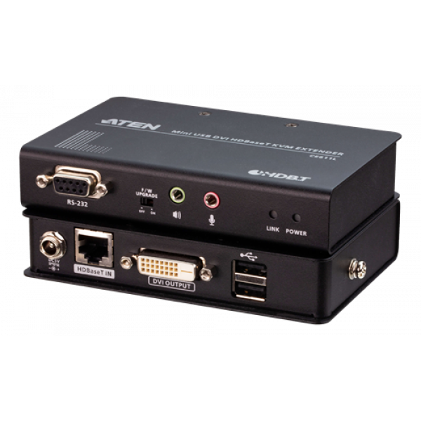 ATEN Mini USB DVI HDBaseT KVM Extender CE611-AT-G