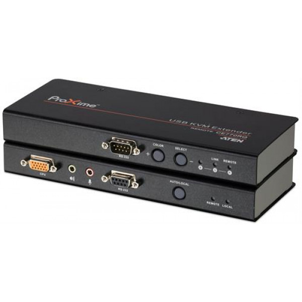 ATEN, systemförlängare USB, VGA, Seriellt & Ljud över Cat5e, 300m CE770-AT-G