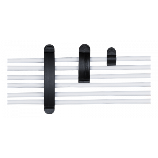 Självhäftande kabelklämmor 1/3/6 st 10-pack svart