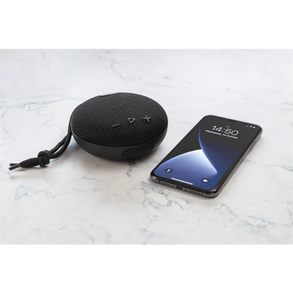 STREETZ waterproof Bluetooth speaker, 1x 5 W, AUX, IPX7, mic, black CM763