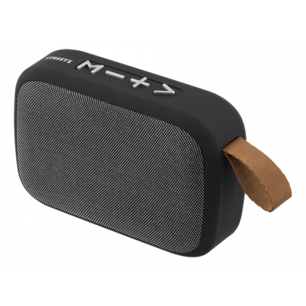 STREETZ Portable Bluetooth speaker, USB/TF/AUX/FM/handsfree, black CM770
