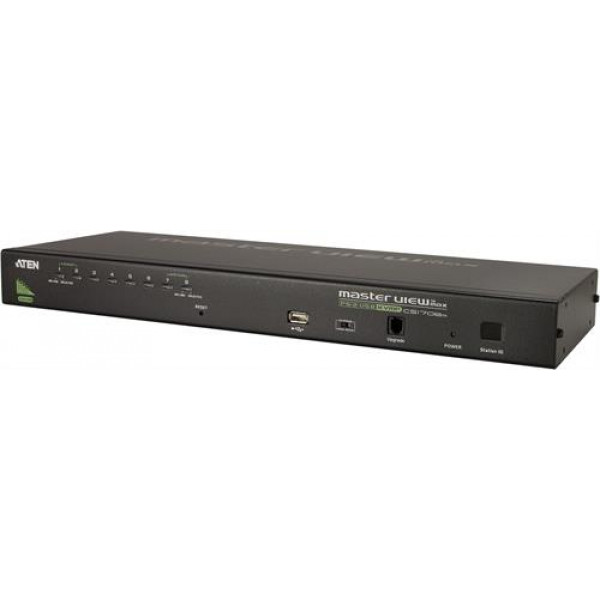ATEN KVM-switch, 1 konsol styr 8 datorer, OSD, 19", USB CS1708A-AT-G