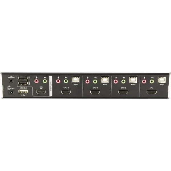 ATEN KVM-switch, 1 konsol styr 4 datorer,HDMI/USB, 2xUSB-portar CS1794-AT-G