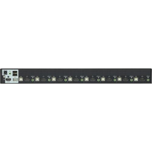ATEN KVM-switch 1 konsol styr 8 datorer, HDMI, USB, 19" 1U CS1798-AT-G