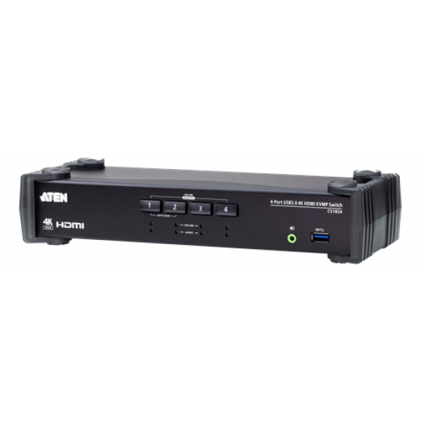 ATEN 4-Port USB 3.0 4K HDMI KVMP™ Switch CS1824-AT-G