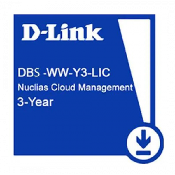Nuclias 3 Year Cloud Managed Switch License DBS-WW-Y3-LIC