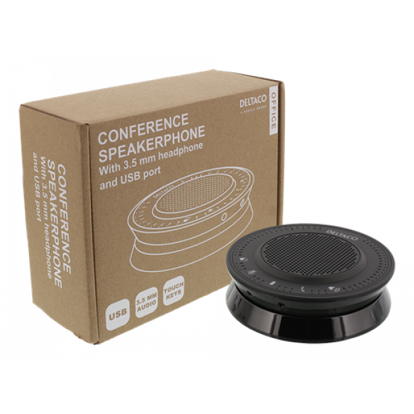 DELTACO Office, speakerphone, USB, UC/Skype DELC-0001