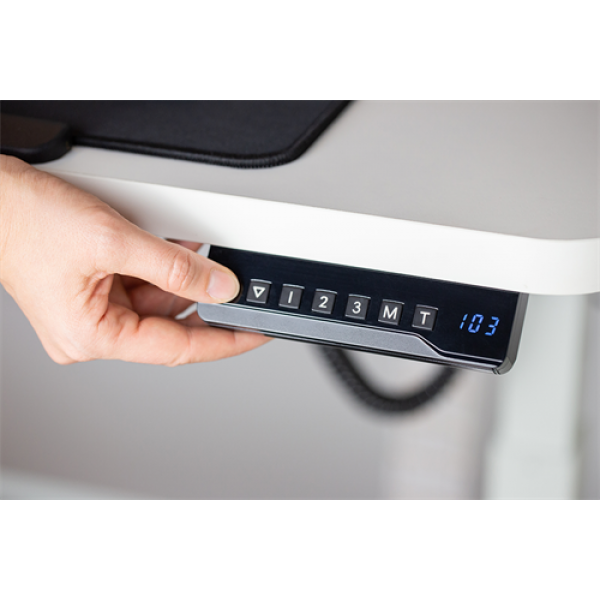 DELTACO Office, 2-Stage Single Motor Electric Desk, Tiltable Desktop DELO-0100