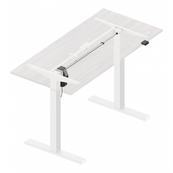 DELTACO Office 2-Stage Single Motor Electric Sit-stand Desk Frame, 840 DELO-0105