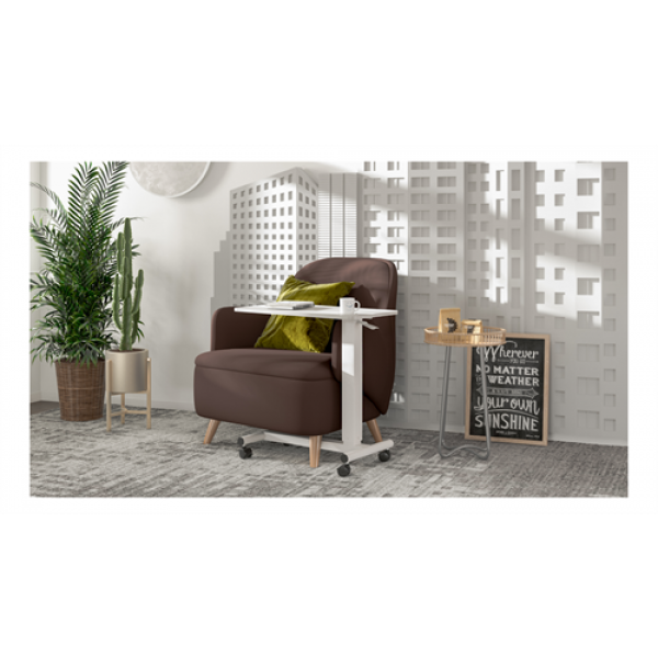 DELTACO Office, Height adjustable side table, gas spring, 7kg, 710x400 DELO-0110