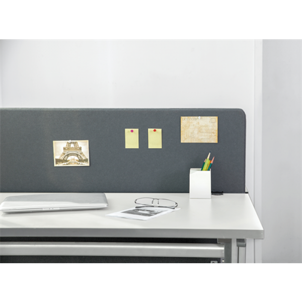 DELTACO Office, 1200x600mm Acoustic Desktop Privacy Panel DELO-0150