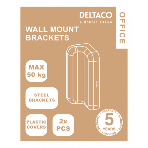 DELTACO Office, Slatwall Wall Mounting Plate DELO-0153