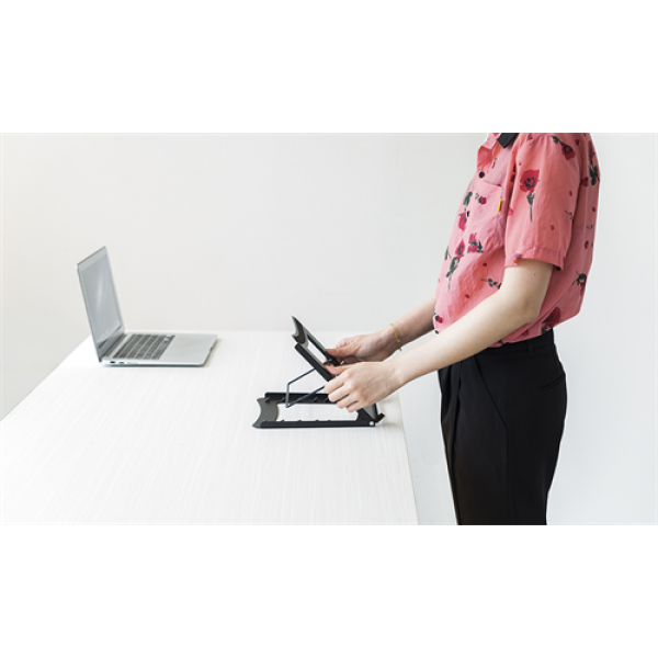 DELTACO Office, Foldable Laptop/Tablet Stand, 5 positions DELO-0200