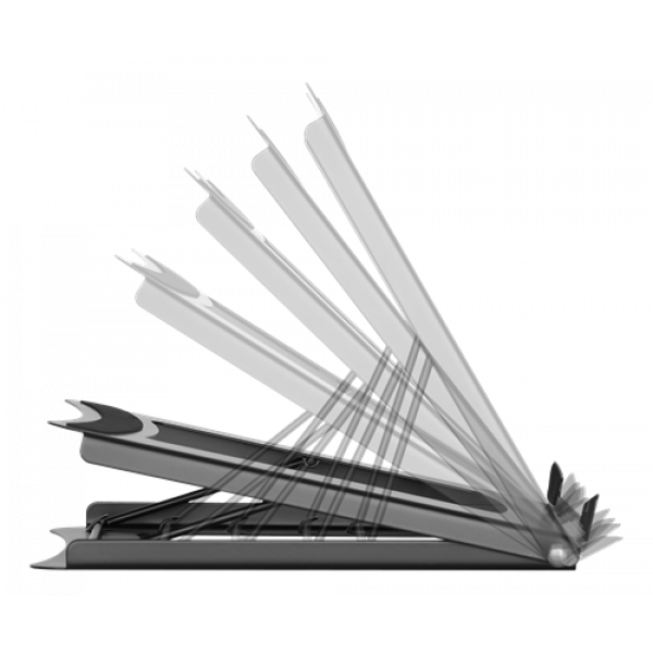 DELTACO Office, Foldable Laptop/Tablet Stand, 5 positions DELO-0200