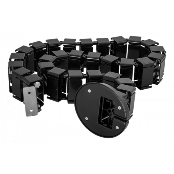 DELTACO Office, Spine Cable Organizer & Hider, Black DELO-0203