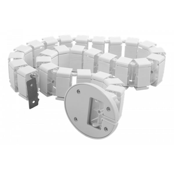 DELTACO Office, Spine Cable Organizer & Hider, White DELO-0204