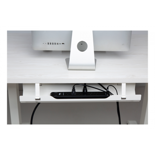 DELTACO Office, Under-desk cable management tray, steel, 600x135x108mm DELO-0209
