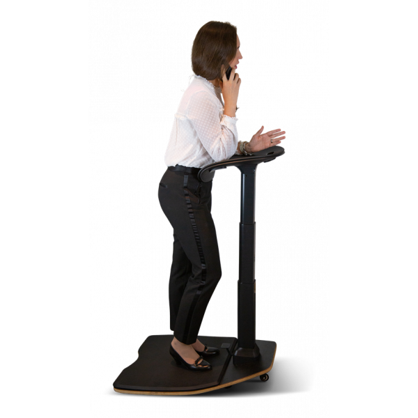 DELTACO Office, Ergonomic Leaning Chair with Anti-Fatigue Mat DELO-0302