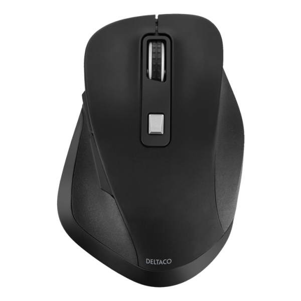 DELTACO Office Wireless ergonomic mouse, silent clicks, 2400 DPI DELO-0310
